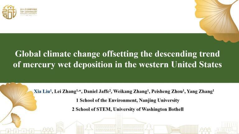Global Climate Change Offsetting the Descending Trend of Mercury Wet Deposition in the Western United States